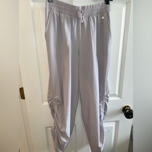 LAB Light Purple Ruched Jogger Pants | Size Small